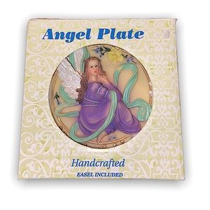 Purple Handcrafted Angel Plate